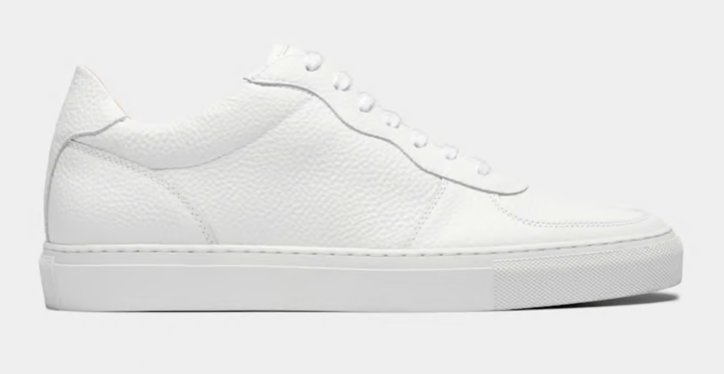 Plane, but very good white sneakers: Suitsupply